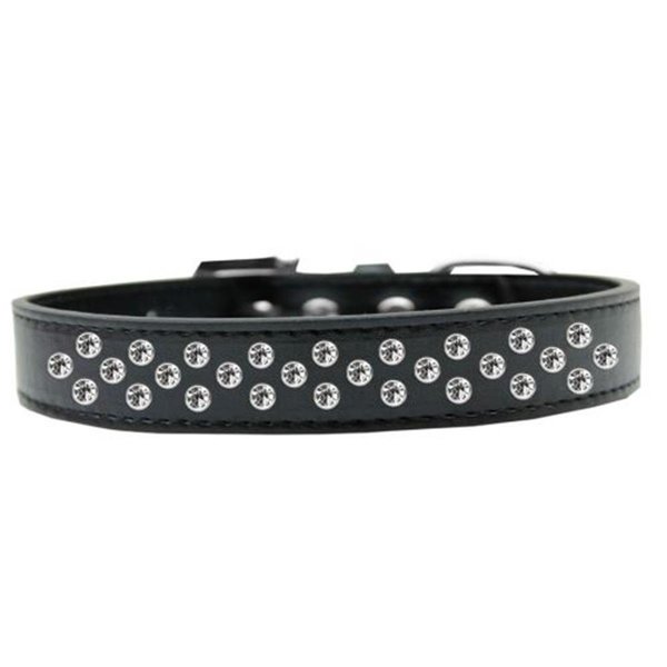 Unconditional Love Sprinkles Clear Crystals Dog CollarBlack Size 12 UN784094